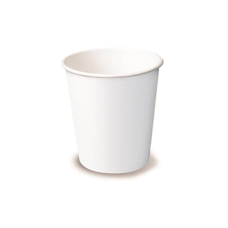 White cardboard disposable cap cup cl 36