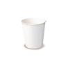 White cardboard disposable cap cup cl 25