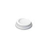 Coperchio monouso con foro per bicchiere caffè in plastica bianca cm 7,5