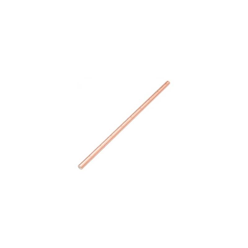 Shiny copper plated biodegradable paper straws cm 20x0.6