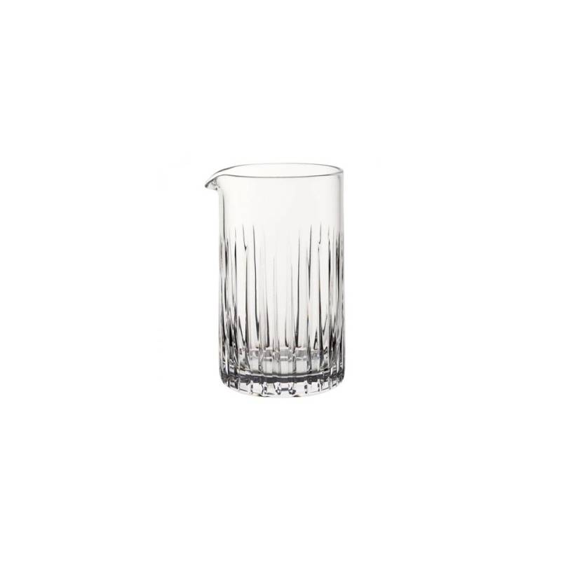Mixing glass con decoro a intagli verticali in vetro cl 65