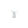 Mini white tin jug with black edges cl 15