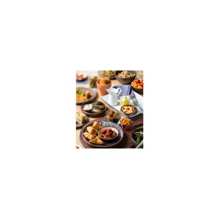 Mini-pichet en fer blanc avec bordures noires cl 15