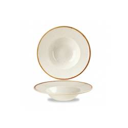 Churchill Stonecast white vitrified ceramic pasta bowl 9 7⁄16″