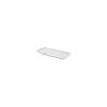 Rectangular white melamine tray 30x14 cm
