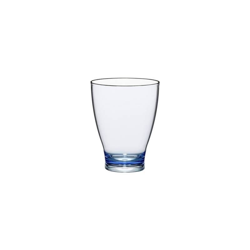 Secchiello Tulip in acrilico azzurro trasparente cm 26x20,5