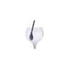 Bar spoon con gratta limone in plastica nero cm 31