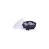 Moule à glace XXL 4 sphères en plastique noir et blanc cm 17x17
