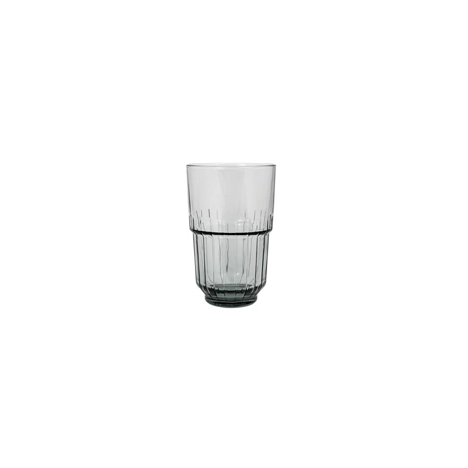 Linq beverage beverage glass stackable smoked gray cl 41.4