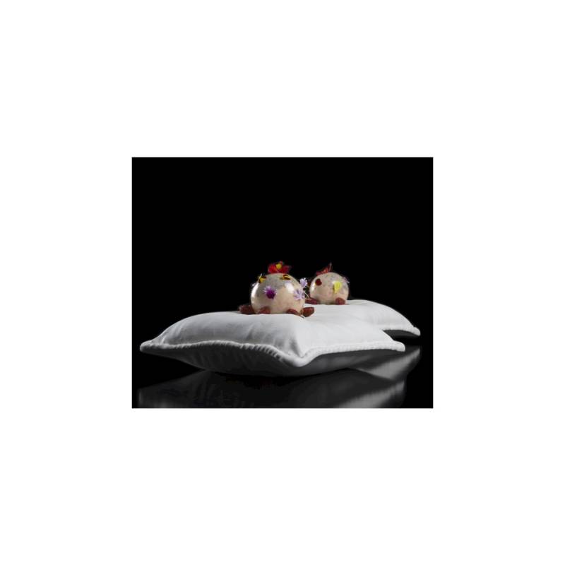 100% Chef white porcelain pillow 24x24 cm