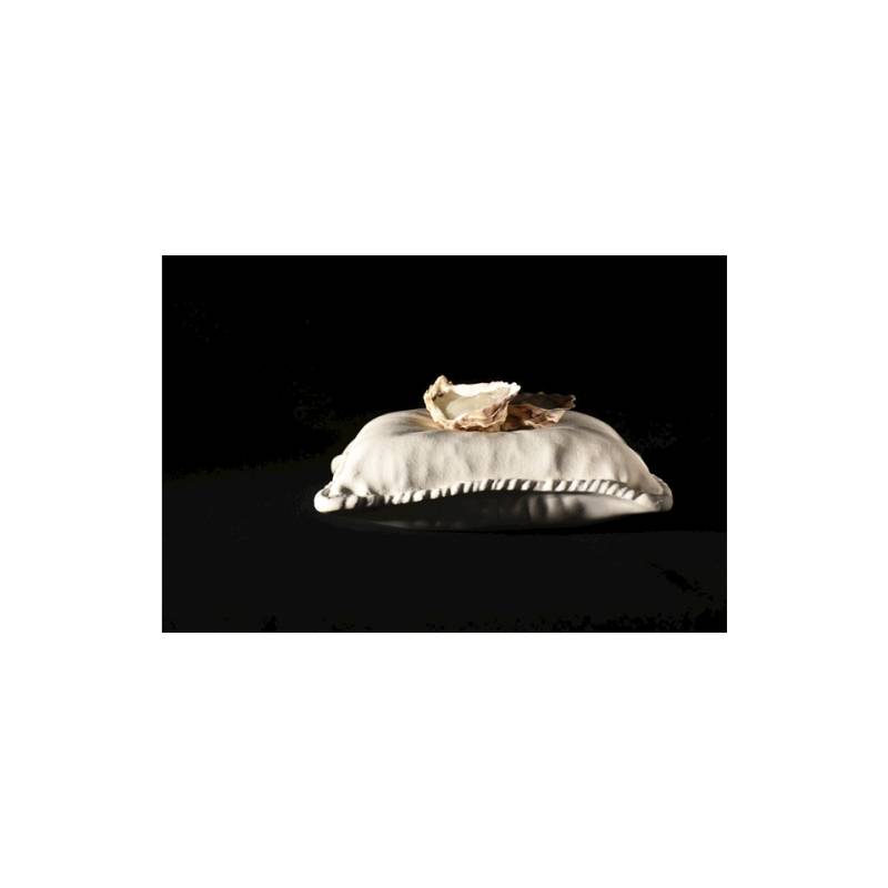 100% Chef white porcelain pillow 24x24 cm