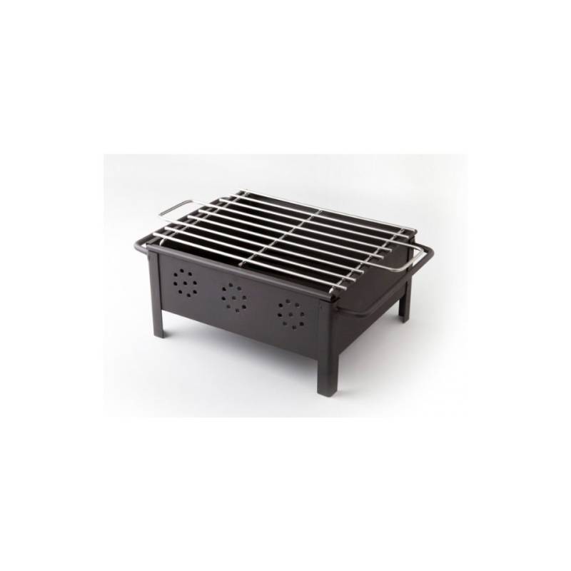 Mini barbecue 100% Chef in acciaio inox cm 25x20x13