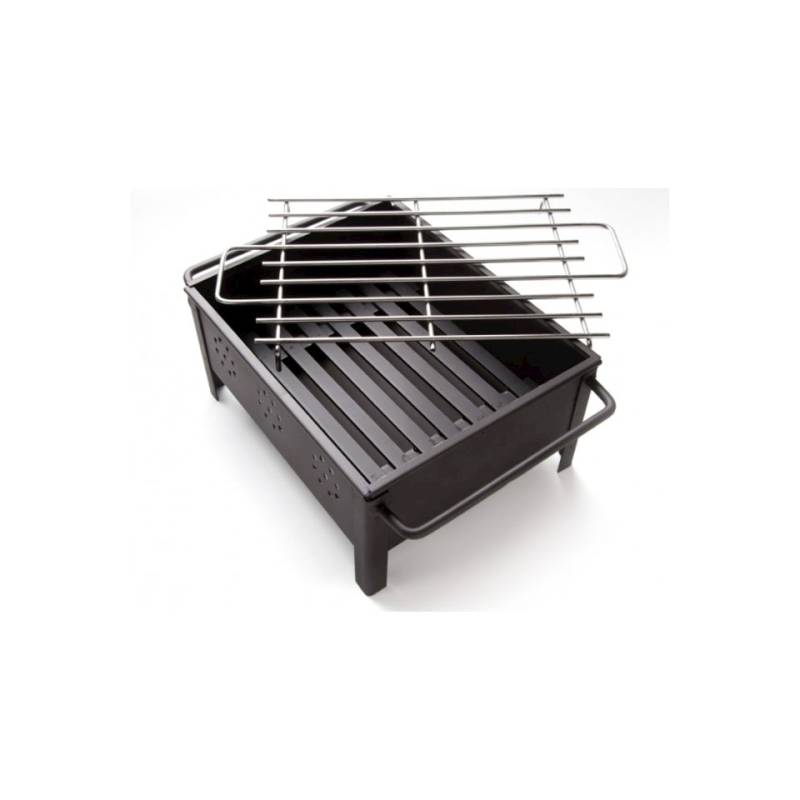 Mini barbecue 100% Chef in acciaio inox cm 25x20x13