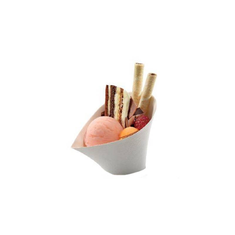 Vaso de pulpa biodegradable Jenny 12x9x8 cm