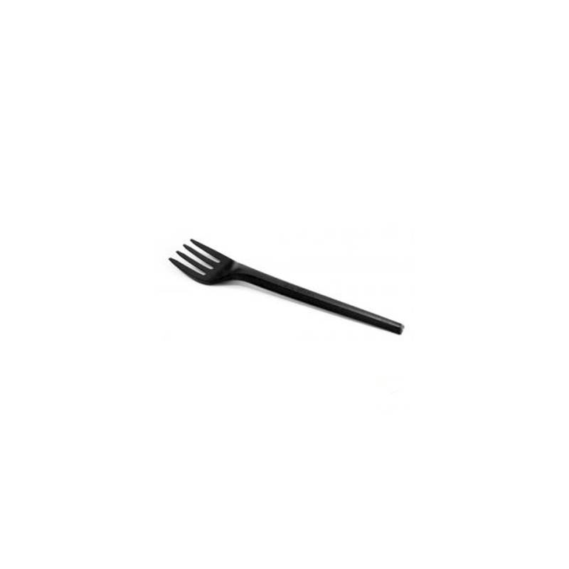 Smart biodegradable fork in black PLA cm 16.5