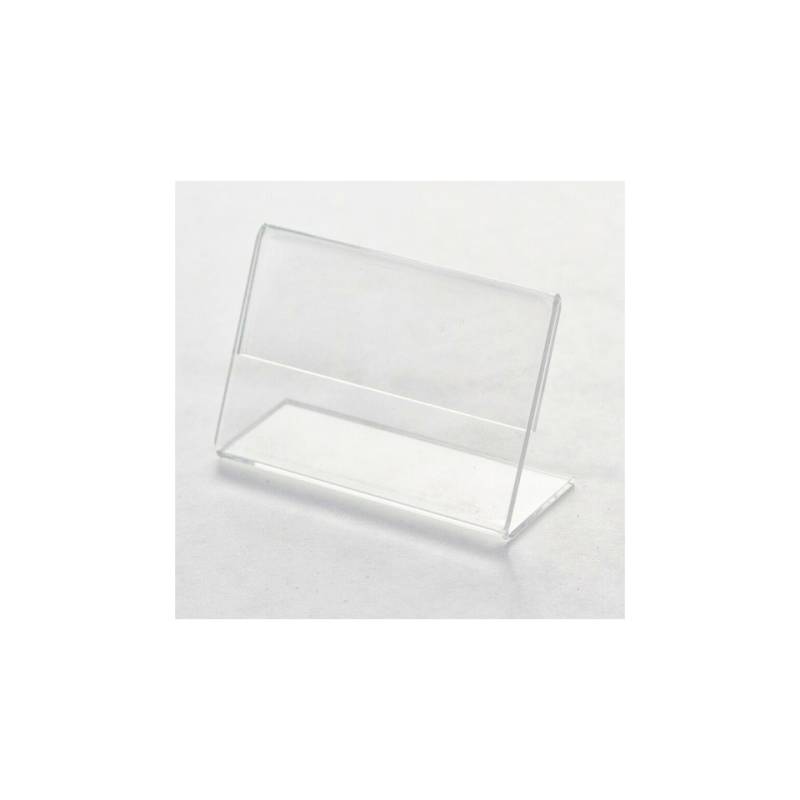 Plexiglas tag display stand 3.93x1.96 inch