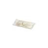 Juego de cubiertos Smart biodegradables CPLA con servilleta blanca 16,5 cm