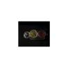 Vintage Glaske Set mit dekorierter Glasmilchschale und Zuckerdose