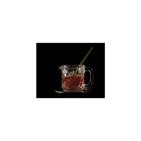 Pot à lait vintage Glaske en verre décoré cl 21