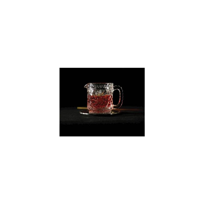 Pot à lait vintage Glaske en verre décoré cl 21