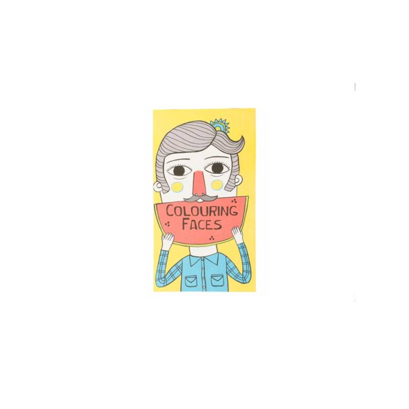 Quaderni per bambini da colorare Faces in carta cm 22x12,5