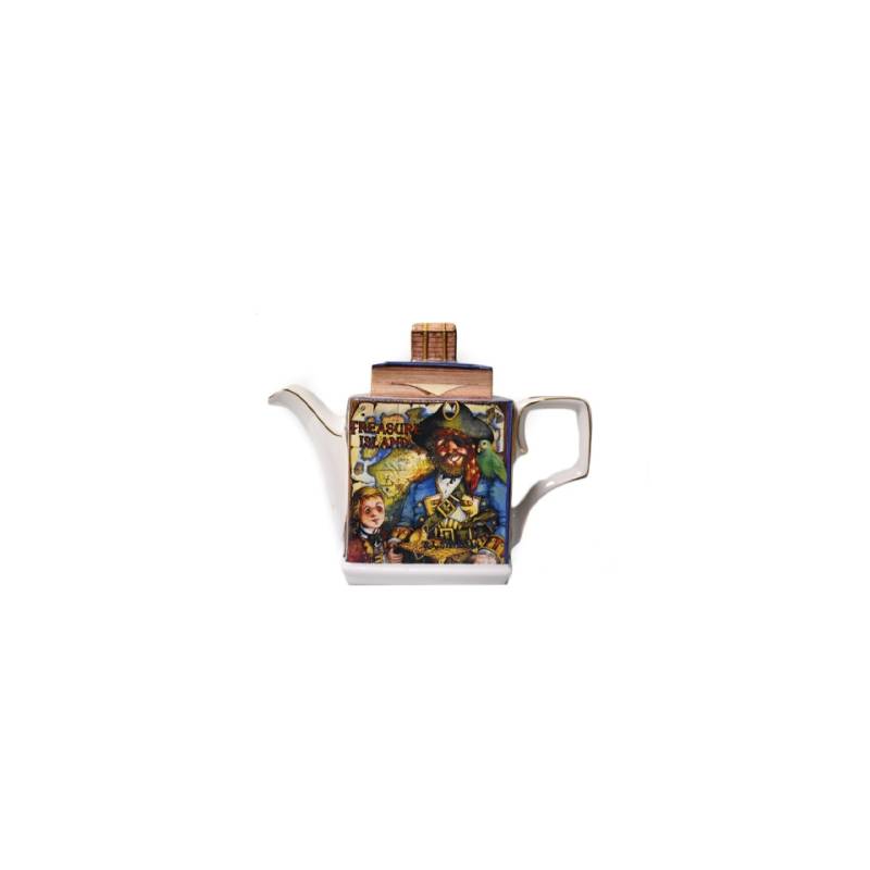 Library Treasure Island Sadler porcelain decorated teapot cl 70
