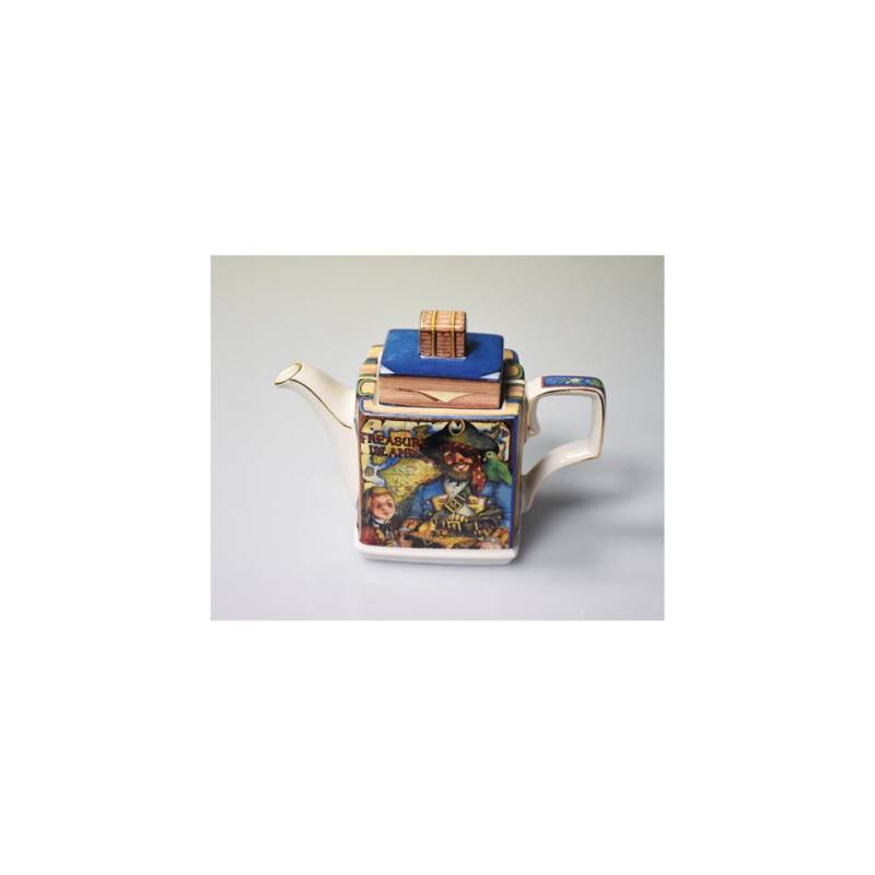 Library Treasure Island Sadler porcelain decorated teapot cl 70