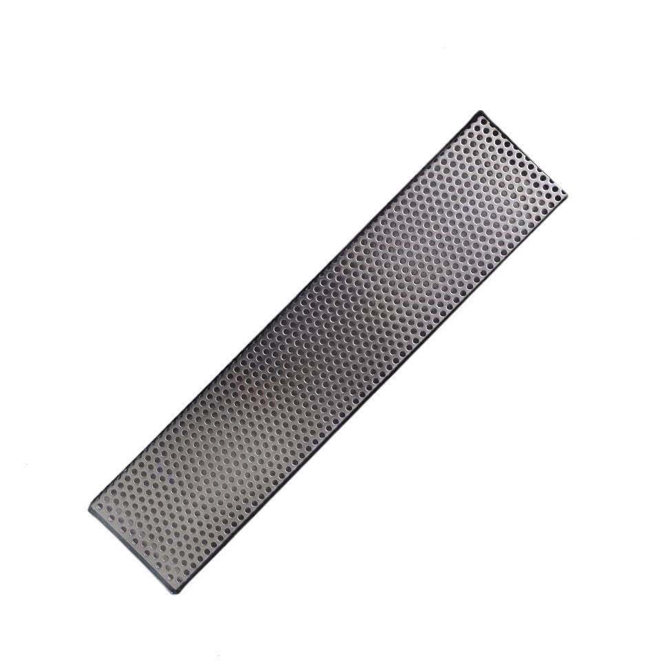 Bar mat with stainless steel round hole grid cm 47x10.8x1.6