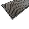 Bar mat with stainless steel round hole grid cm 47x10.8x1.6
