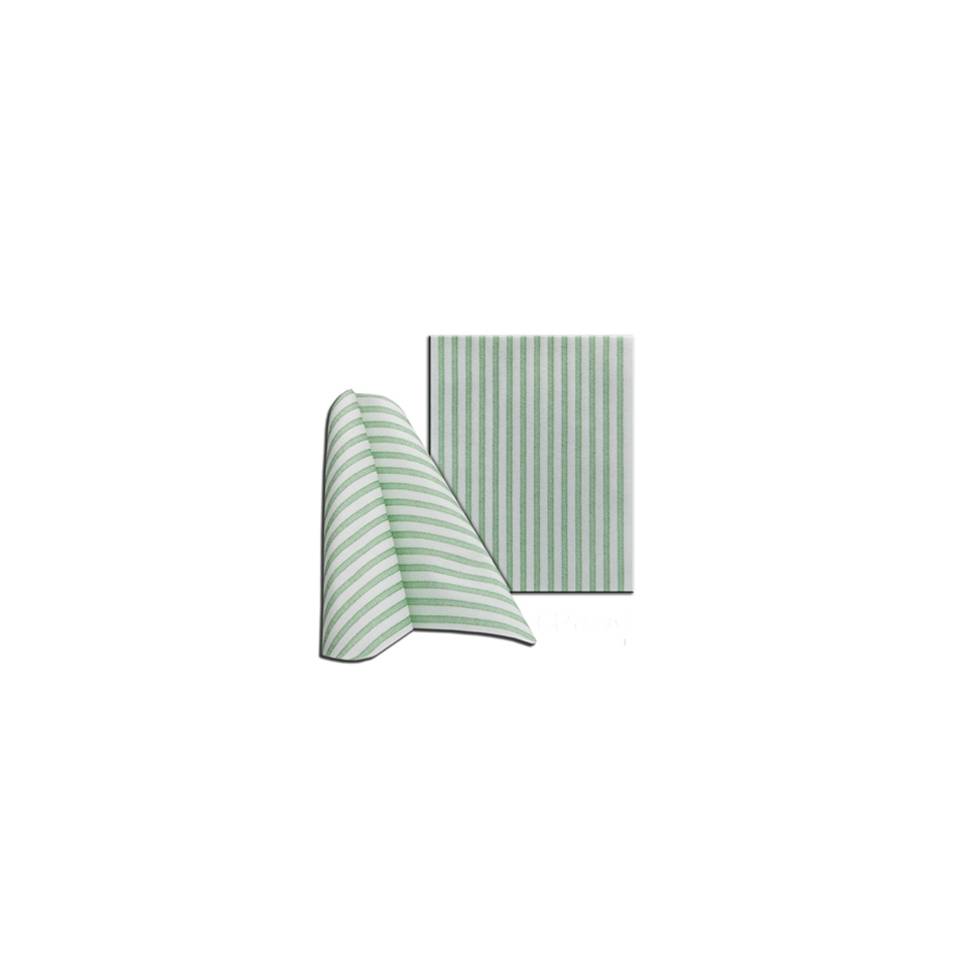Capri white and green cellulose napkin 30x40 cm