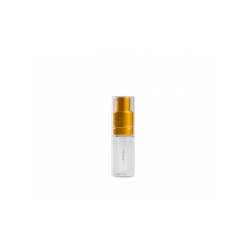 100% Chef plastic powder spray bottle with gold cap