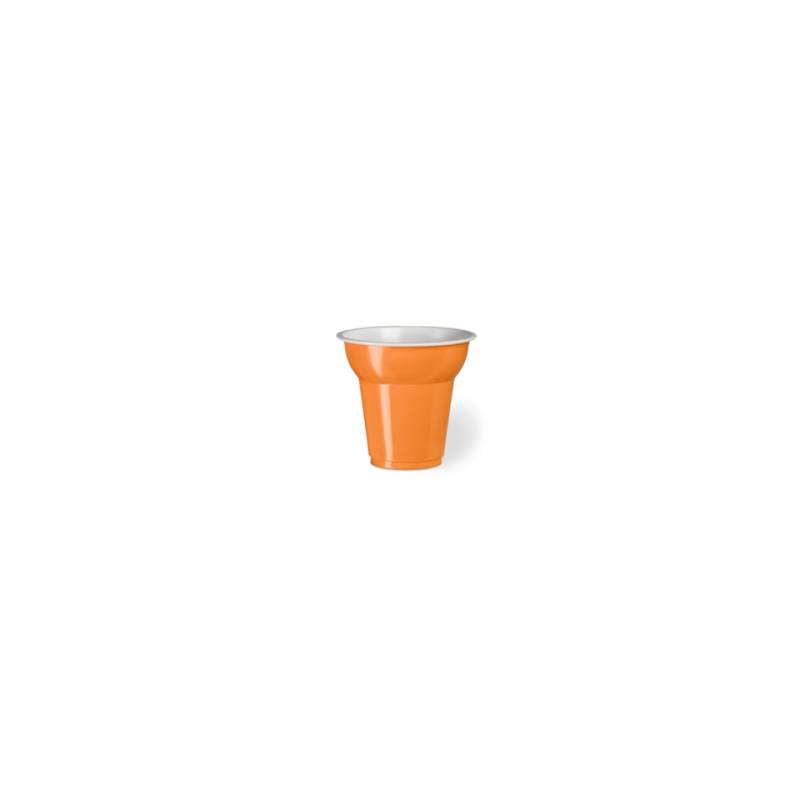 Bicchiere monouso Fiesta in plastica arancione cl 7