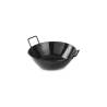 Hendi tall black enameled tin mini paella pan 24x7 cm