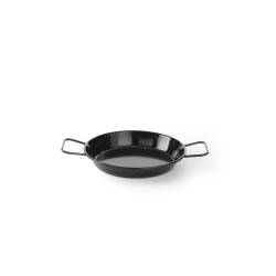 Hendi black enameled tin mini paella pan 24x4 cm
