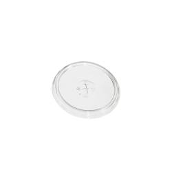 Transparent PET disposable lid cm 9