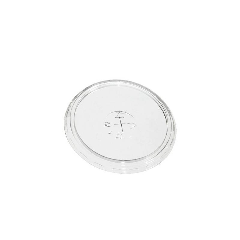 Transparent PET lids cm 9