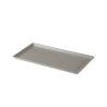 Light gray melamine rectangular tray cm 27.8x14.3