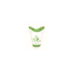 Butterfly disposable paper double wall white and green cl 24 cup