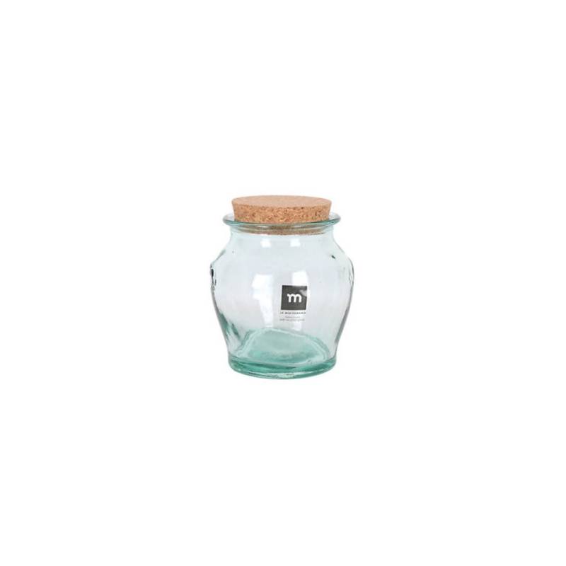 Honey jar made of recycled glass with cork kg 1.450