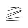 Black bio-plastic compostable straws cm 21X0.7