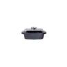 Rostiera rettangolare Aroma Gourmet con coperchio in ferro e alluminio lt 5,5