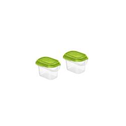 Transparent polypropylene cooler container with green cap cl 7