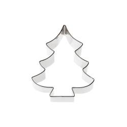 Stainless steel Christmas tree pastry cutter 8 cm