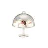 Riser with round dome made of transparent polycarbonate cm 24x23
