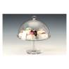 Transparent polycarbonate round dome with riser 12.79x12.69 inch