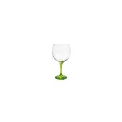 Combinados cocktail goblet in clear and green glass cl 64.5