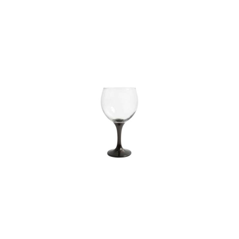 Combinados cocktail goblet in clear and black glass cl 64.5