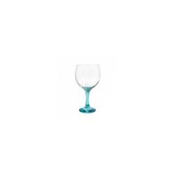 Combinados cocktail goblet in clear and blue glass cl 64.5