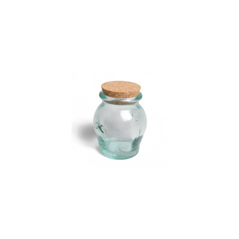 Honey Jar In Recycled Glass With Cork Cap gr 550