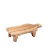 Texas cutting board with wooden feet 34.5x18.5 cm